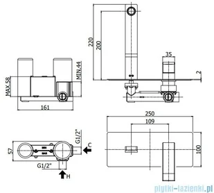 Paffoni bateria podtynkowa umywalkowa Level chrom LES104CR | - Baterie umywalkowe - miniaturka - grafika 2