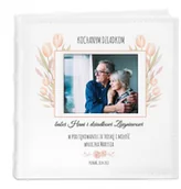 Albumy fotograficzne - Murrano Album mały z oknem nadruk dedykacja dla babci i dziadka podziękowanie ALB-SO-WH-UV-027 - miniaturka - grafika 1