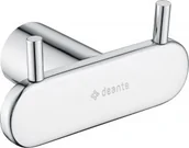 Wieszaki łazienkowe - Deante ADR 0121 Round Haczyk podwójny Chrom - miniaturka - grafika 1