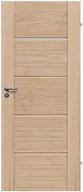 Drzwi wewnętrzne - Radex Skrzydło drzwiowe drewniane dębowe łazienkowe Triest 60 prawe - miniaturka - grafika 1