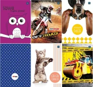 Zeszyty szkolne - Inter-druk Zeszyt A5/32K kolorowa kratka UV mix (10szt) - miniaturka - grafika 1