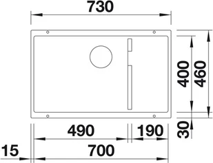 Blanco SUBLINE 700-U LEVEL (523542) - Zlewozmywaki - miniaturka - grafika 4