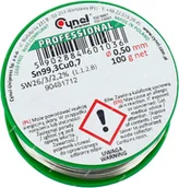 Akcesoria do lutowania - Cyna Bezołowiowa Sn99,3Cu0,7 100g 0.5mm Topnikiem - miniaturka - grafika 1
