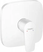 Baterie podtynkowe - Hansgrohe 71765700 Talis E Jednouchwytowa bateria prysznicowa montaż podtynkowy element zewnętrzny DN19 mat biały - miniaturka - grafika 1