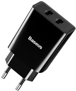 Baseus Speed Mini Dual Charger, 2x USB, 2A, 10,5W Czarna (CCFS-R01) - Ładowarki do telefonów - miniaturka - grafika 2