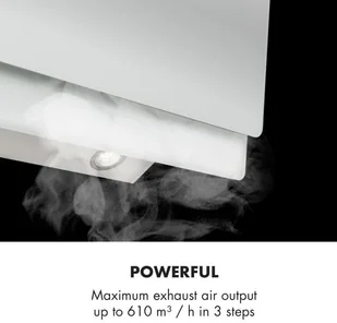 Klarstein Aurica 90 Biały (CGCH3-Aurica-90-WH) - Okapy kuchenne - miniaturka - grafika 3