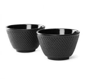 Bredemeijer Jang azjatycke filiżanki do herbaty z żeliwa, wypustki na zewnętrznej powierzchni, kolor czarny G004Z - Wystrój wnętrz - miniaturka - grafika 4