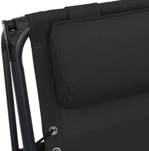 vidaXL Składane krzesło tarasowe, czarne, tworzywo textilene 312467 - Leżaki ogrodowe - miniaturka - grafika 10