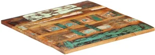 vidaXL Lumarko Kwadratowy blat stołu 60x60 cm, 25-27 mm, lite drewno z odzysku 286052 - Meble modułowe i akcesoria - miniaturka - grafika 10