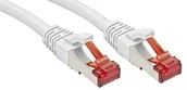 Kable miedziane - LINDY Lindy Cat.6 S/FTP Cable, biały, 2 m przewód krosowy 47794 - miniaturka - grafika 1