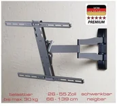 Uchwyty do telewizora - VCM uniwersalny uchwyt ścienny TV WS 100 Slim 17825 - miniaturka - grafika 1