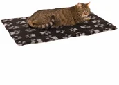Legowiska dla kotów - Vetbed Koc dla kota Vetbed Isobed SL szary/czarny Dł z szer 100 x 75 cm - miniaturka - grafika 1