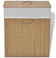 Kosze na bieliznę - Kosz na pranie z drewna bambusa N2-E27 - miniaturka - grafika 1