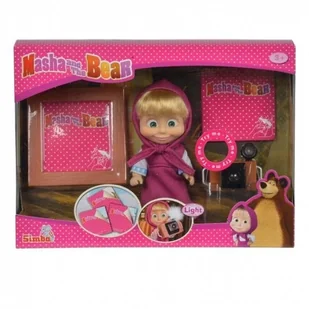 Simba Masza i Niedźwiedź, lalka Masza Fotograf - Lalki dla dziewczynek - miniaturka - grafika 3