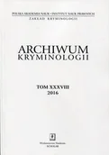Czasopisma - Wydawnictwo Naukowe Scholar Archiwum kryminologii Tom XXXVIII 2016 - miniaturka - grafika 1
