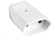 Gniazdka elektryczne - Pawbol SP.Z O.O. Gniazdo płaskie 10A/250V , białe - miniaturka - grafika 1