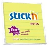 StickN HOPAX Karteczki samoprzylepne 101x101/90 żółty neon 21504 - Etykiety samoprzylepne i bloki etykiet - miniaturka - grafika 2