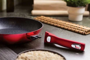 Berlinger Haus Patelnia Patelnia z odpinaną rączką 28 cm Metallic Line Burgundy Edition BH/1946 BH-1946 Kinghoff - Patelnie - miniaturka - grafika 2