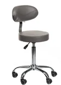 Krzesła i taborety kosmetyczne - Beauty System Taboret kosmetyczny z opar. BD-9934 szary BSBD-9934/GREY - miniaturka - grafika 1