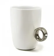 Kubki - Gift World Gift World, Dwukaratowy kubek, srebrny - miniaturka - grafika 1