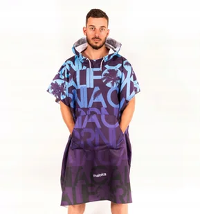 Poncho surf z kapturem szybkoschnące Maloka z etui - Windsurfing - miniaturka - grafika 2