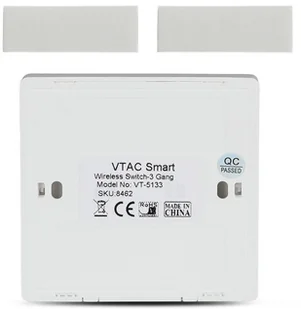v-tac Przełącznik Bezprzewodowy Potrójny IP54 do SKU 8458, 8459 V-TAC VT-5133 - Systemy inteligentnych domów - miniaturka - grafika 4