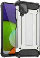 Etui i futerały do telefonów - Hurtel Hybrid Armor pancerne hybrydowe etui pokrowiec Samsung Galaxy A22 4G srebrny - miniaturka - grafika 1