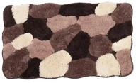 Dywaniki łazienkowe - AWD Interior Dywanik łazienkowy KAMIENIE BRĄZ 80 - miniaturka - grafika 1