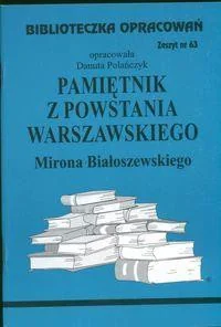 Biblios Pamiętnik z Powstania Warszawskiego Mirona Białoszewskiego - zeszyt 63 - Danuta Polańczyk - Lektury szkoła podstawowa - miniaturka - grafika 2