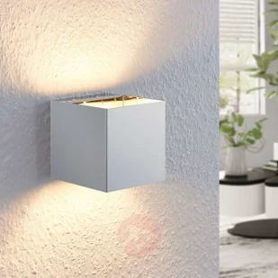 Lampenwelt com Chromowana lampa ścienna Nehle, kątowa, 1-pkt. - Lampy ścienne - miniaturka - grafika 2