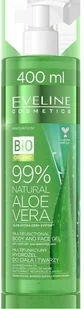 Eveline Eveline Bio Organic Natural Aloe Vera 400ml multifunkcyjny hydrożel do twarzy i ciała - Kosmetyki do pielęgnacji twarzy męskie - miniaturka - grafika 2