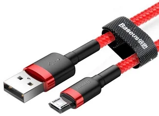 Kabel USB Baseus cafule CAMKLF-B09 USB Micro USB 1m kolor czerwony - Kable komputerowe i do monitorów - miniaturka - grafika 7