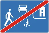 Wyposażenie miejsc publicznych - Znak drogowy informacyjny D-41 Koniec strefy zamieszkania - miniaturka - grafika 1