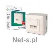 Digitus Gniazdo natynkowe kat.5e 2xRJ45 ekranowane - Kable miedziane - miniaturka - grafika 7