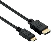 Kable - HDSupply hdsupply X-HC050  050E kabel High Speed Mini HDMI z Ethernetem, a wtyczka HDMI (19-stykowe) na wtyk HDMI-C (19-stykowe), 2-żyłowy ekranowany, pozłacane styki, 5,0 m, czarny X-HC050-050E - miniaturka - grafika 1