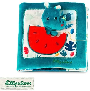 Lilliputiens LILLIPUTIENS Książeczka z mini-przytulanką wielofunkcyjna "Tato gdzie jesteś$11" Nosorożec Marius 12 m+ 83099 - Zabawki interaktywne dla dzieci - miniaturka - grafika 2