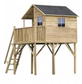 Altany ogrodowe - 4iQ JERZYK MAX Drewniany Domek Ogrodowy Dla Dzieci - miniaturka - grafika 1