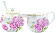 Cukiernice - Easy life nuova r2s KOMPLET - PORCELANOWA CUKIERNICA I MLECZNIK - DELICATE ROSES - Róże (317 CATE) - miniaturka - grafika 1