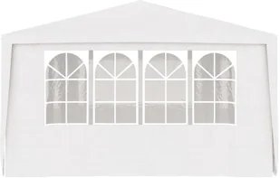 vidaXL Namiot imprezowy ze ściankami, 4x6 m, biały, 90 g/m - Pawilony ogrodowe - miniaturka - grafika 6
