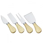 Noże kuchenne - Cilio ZESTAW 4 NOŻY DO SERÓW UMBRIA DĘBOWE TRZONKI FREEFORM CI-296693 - miniaturka - grafika 1