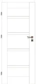 Drzwi wewnętrzne - Voster Skrzydło drzwiowe pełne Parma Białe 80 Lewe - miniaturka - grafika 1