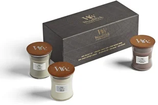 WoodWick ZESTAW PREZENTOWY WOODY 3 MAŁE ŚWIECE 5038581123769 - Świece - miniaturka - grafika 2