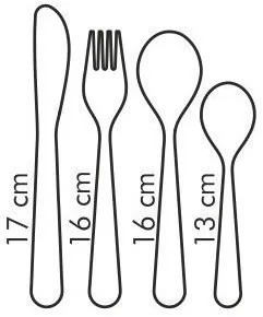 Tescoma Komplet sztućców dziecięce BAMBINI, wesołe zwierzątka, 4 części 668089 - Zestawy sztućców - miniaturka - grafika 5