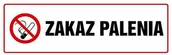 Akcesoria do bram - Znak informacyjny ZAKAZ PALENIA - miniaturka - grafika 1