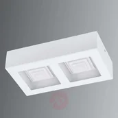 Lampy sufitowe - Ferreros  2-punktowa lampa sufitowa LED w bieli - miniaturka - grafika 1