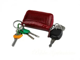 HAROLD'S Etui na klucze HAROLD`S Skóra Naturalna Lakierowana - Etui na klucze - miniaturka - grafika 4