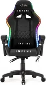 Fotele gamingowe - Zenga.pl Fotel Gamingowy Gracza Infini RGB LED INFINI LED - miniaturka - grafika 1
