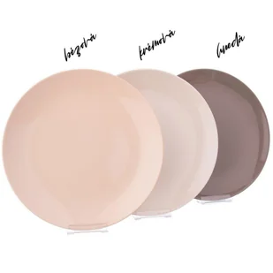 Orion Talerz OBIADOWY płytki ceramiczny 27,5 cm BRĄZOWY 128437 - Talerze - miniaturka - grafika 2