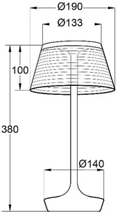 ALUMINOR Aluminor La Petite Lampe lampa stołowa LED, żółta - Lampy stojące - miniaturka - grafika 3