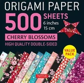 Pozostałe książki - TUTTLE PUB Origami Paper 500 Sheets Cherry Blossoms 6 (15 CM) - miniaturka - grafika 1